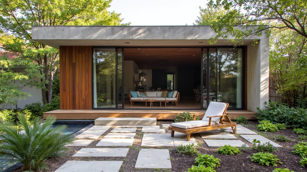 connected outdoor living spaces