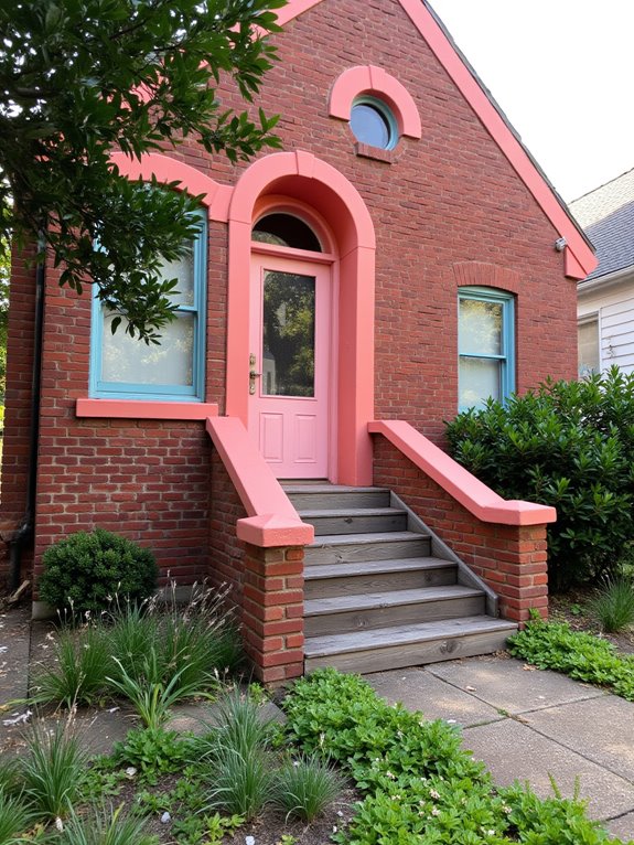 coral trim enhances home elegance