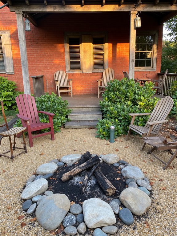cozy outdoor fire pit