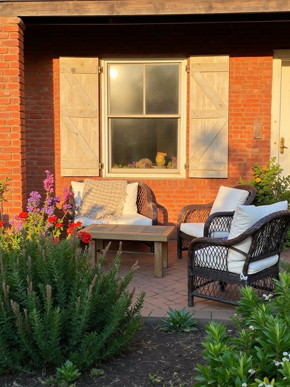 cozy outdoor furniture selection