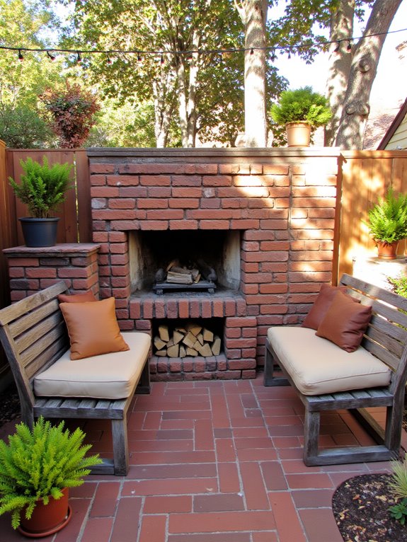 cozy outdoor gathering space