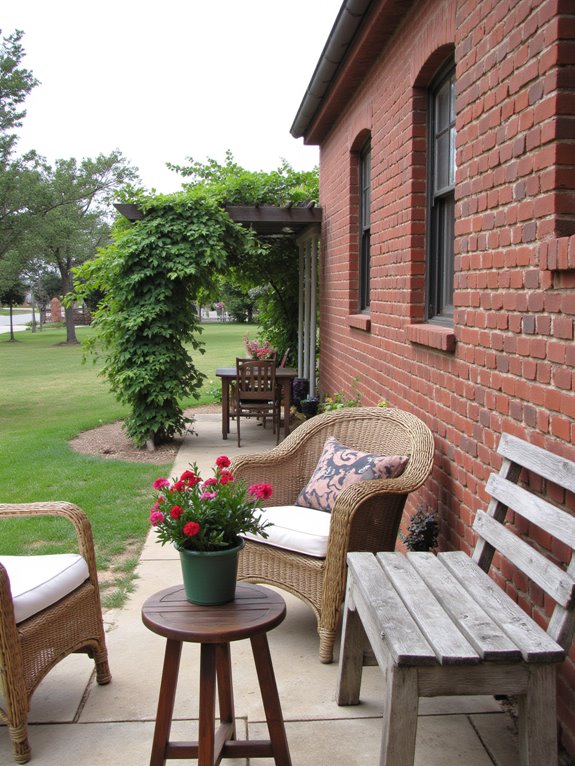 cozy outdoor seating area