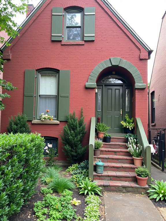 crisp olive enhances curb appeal