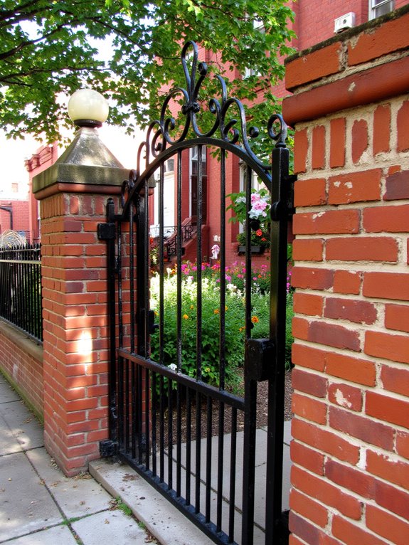 decorative fence enhances curb appeal