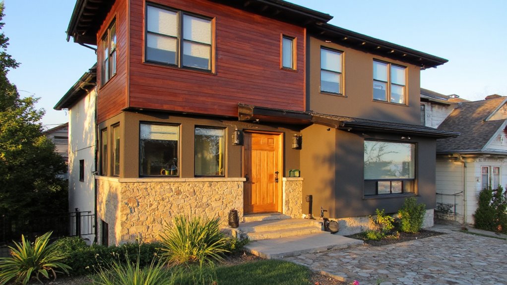 dynamic exterior material combinations