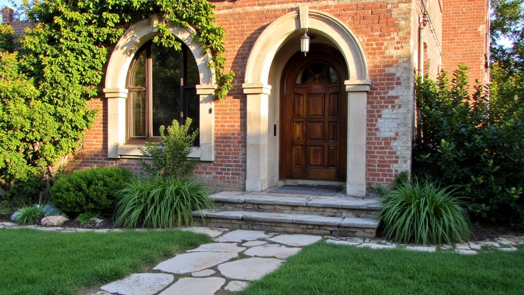 elegant arches enhance facades