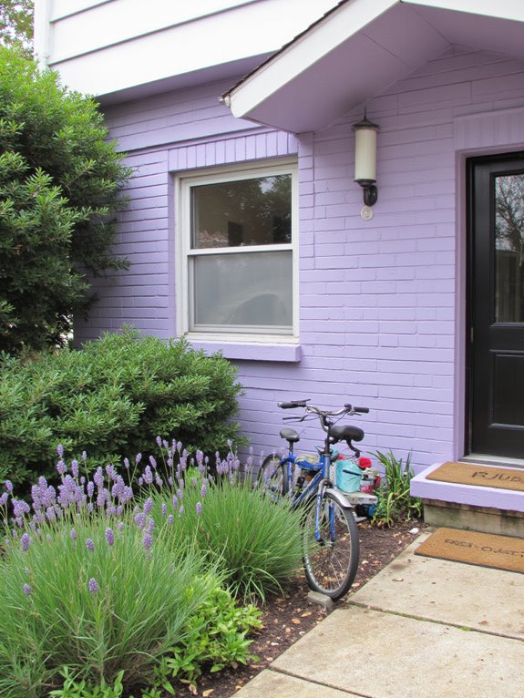 elegant contrast to brick