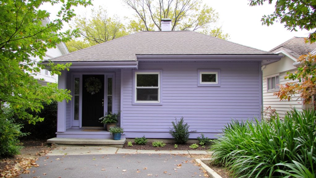 elegant subtle lilac accents