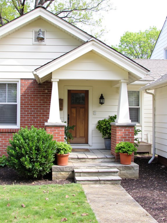 elegant warm off white exterior