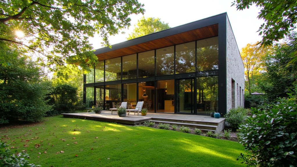 energy efficient glass house orientation
