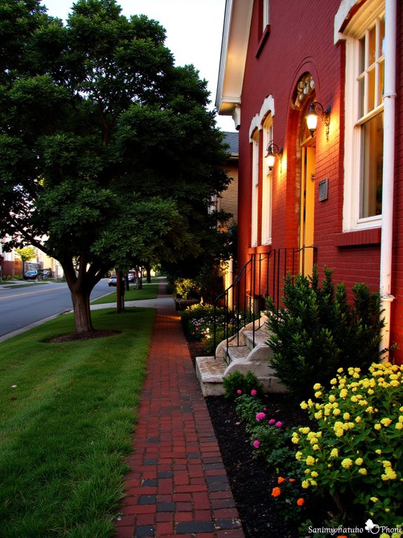 eye catching outdoor lighting installation