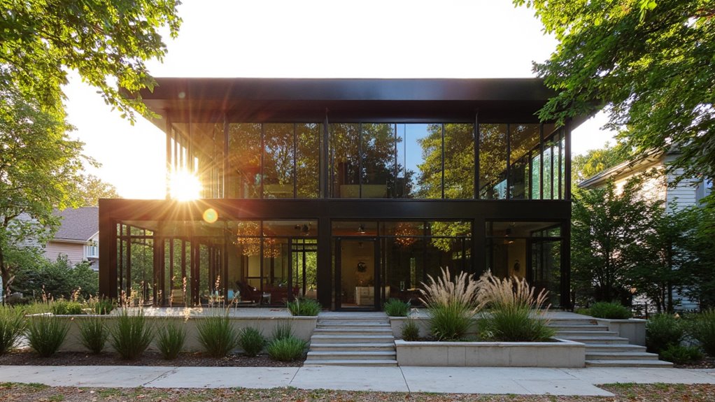 glass facades enhance modernity