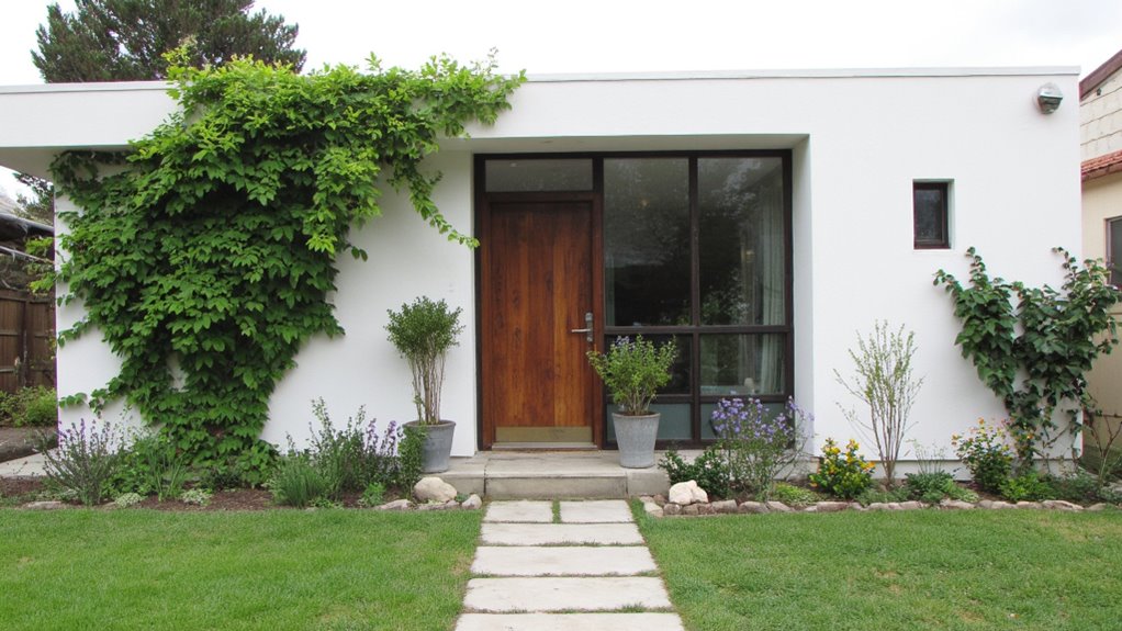 greenery creates inviting atmosphere