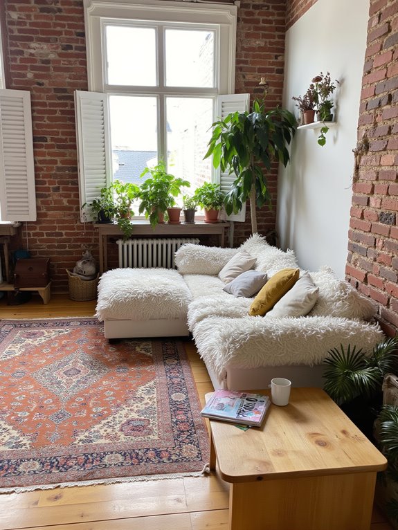 harmonious red brick decor
