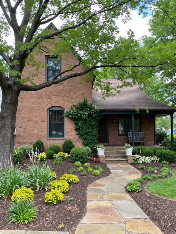landscaping for brown homes