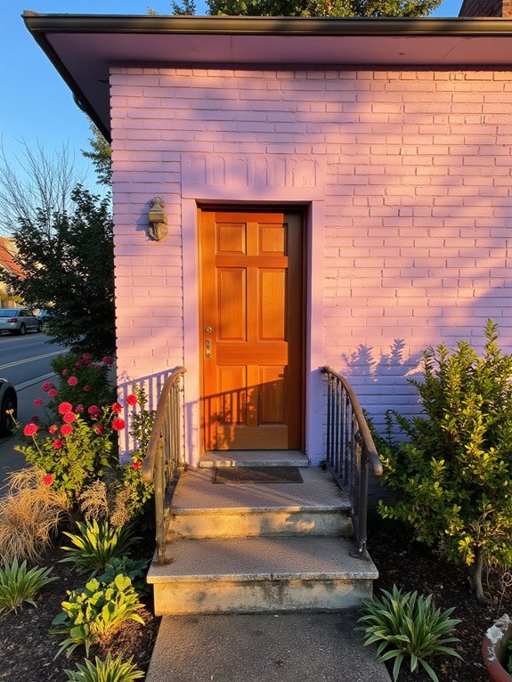 lavender enhances brick elegance