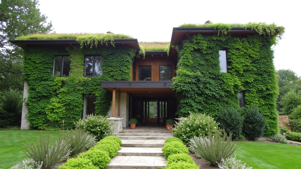 living walls and green roofs