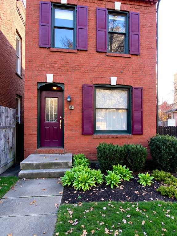 luxurious plum and white