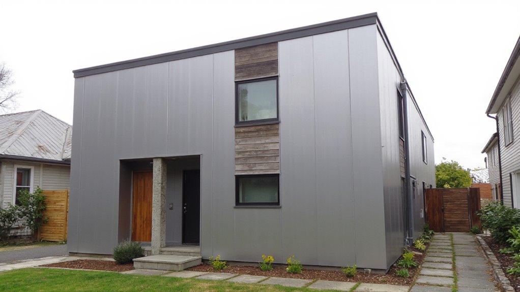 metal enhances modern exteriors