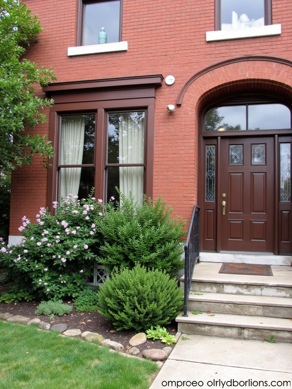 mocha brown enhances brick