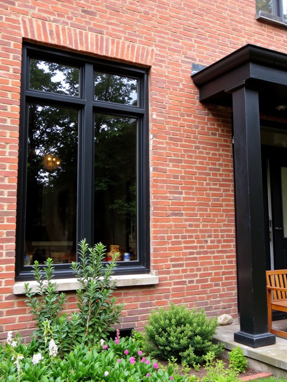 modern brick window design