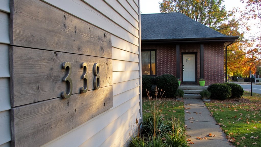 modern house numbers update