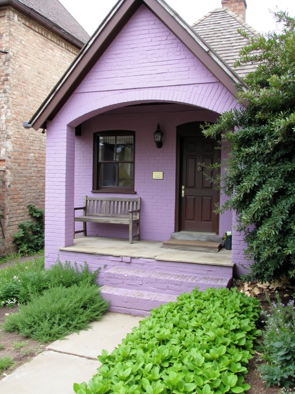 muted mauve exterior elegance