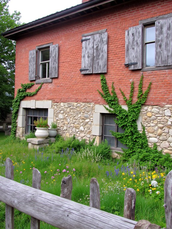 natural stone farmhouse accents