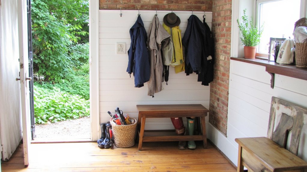 organized entryway for convenience