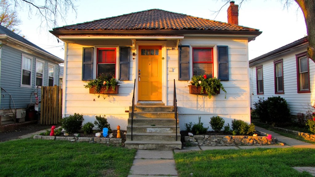 playful colorful bungalow accents