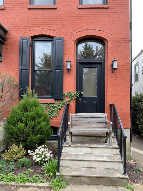 rich charcoal enhances brick