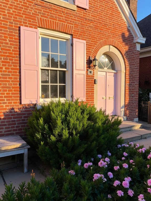 romantic blush pink accents