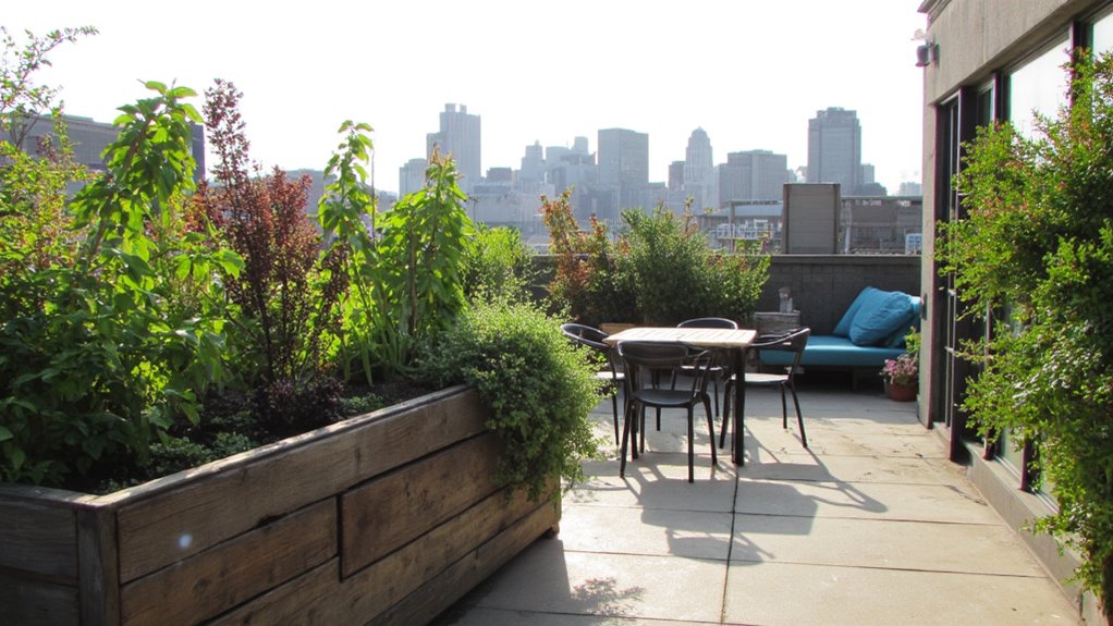 rooftop oasis for relaxation
