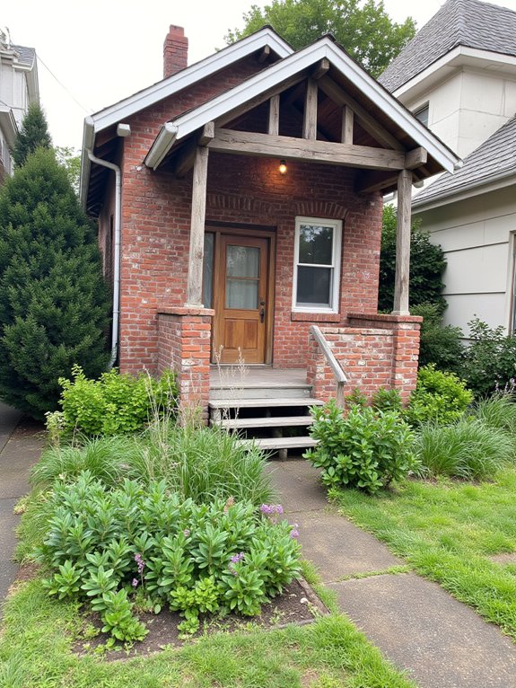 rustic brick and nature