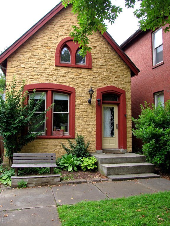 rustic earthy brick combination