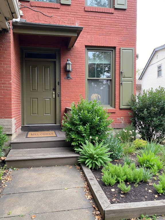 rustic earthy olive green