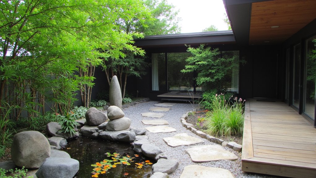 serene villa zen garden