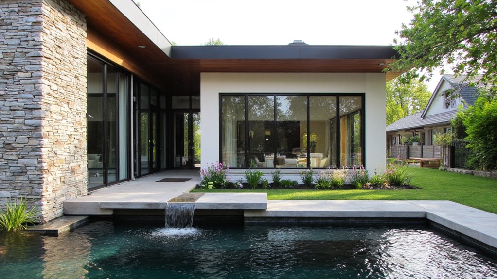 serene water feature design