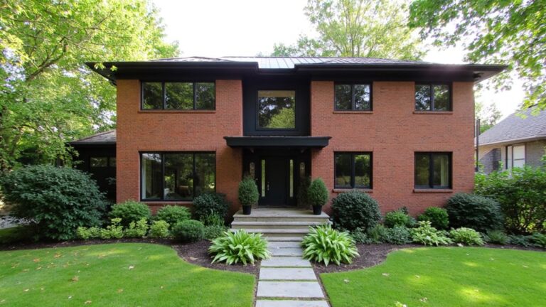 sleek modern brick design