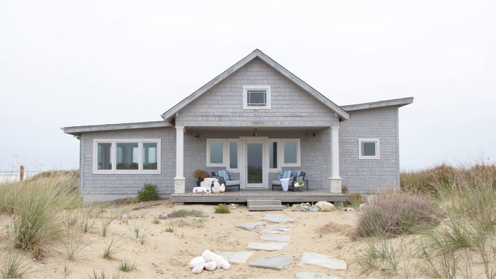 soft grey coastal serenity