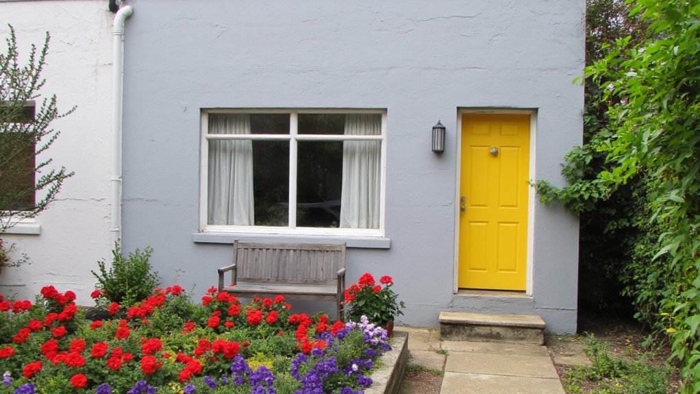 soft grey vibrant contrast