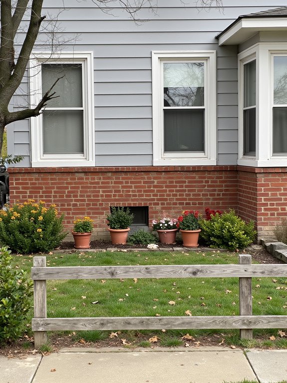 sophisticated gray brick contrast