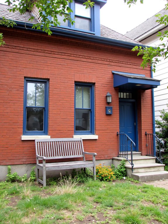 steel blue modern contrast