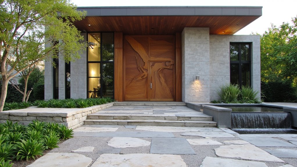 striking architectural entryway design