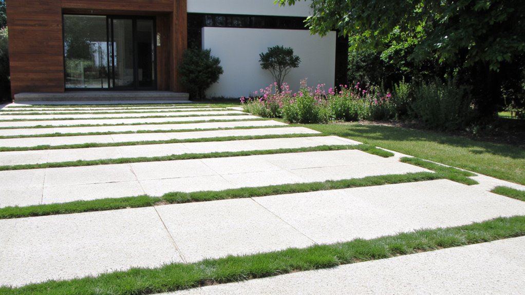 stylish driveway enhances aesthetics