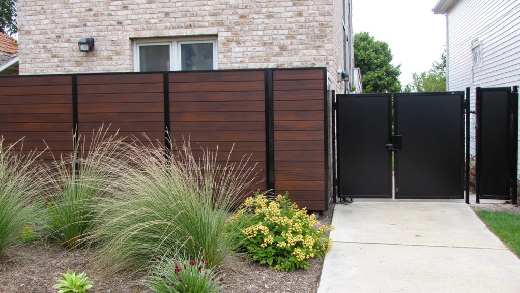 stylish fences enhance privacy