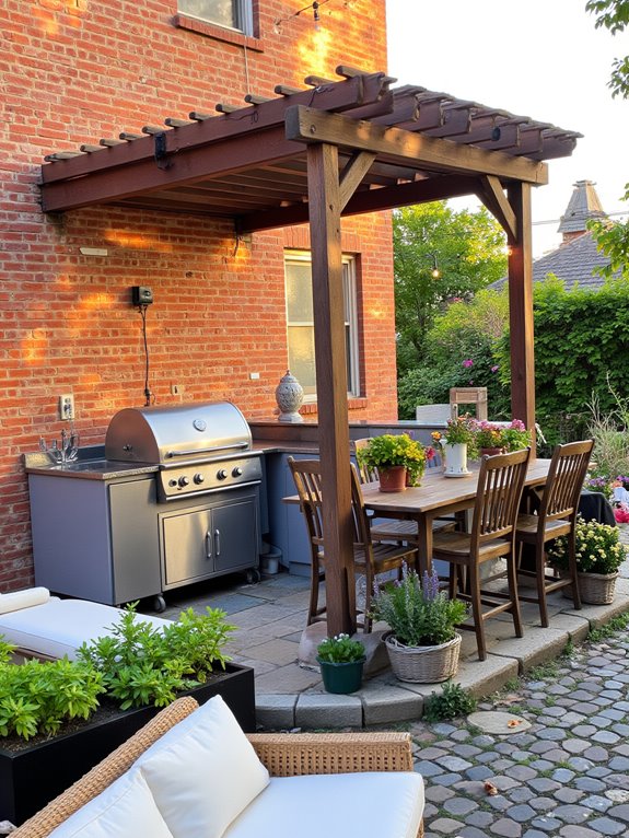 stylish outdoor kitchen design