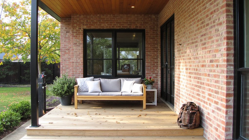stylish outdoor living space