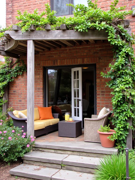 stylish pergola for relaxation