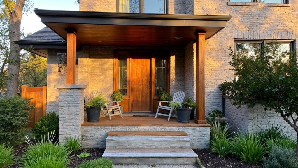 stylish porch enhances appeal